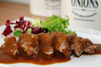 Riquísimas carrilleras en salsa de Pedro Ximénez