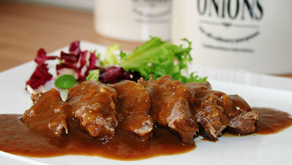 Riquísimas carrilleras en salsa de Pedro Ximénez