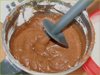 Masa de bizcocho de chocolate en Thermomix