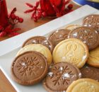 Galletas de Navidad decoradas con sello