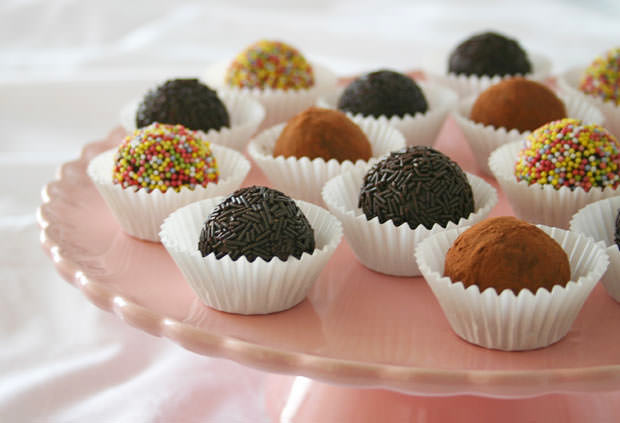 Receta de trufas de chocolate negro