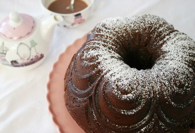 Bundt cake de chocolate receta fácil