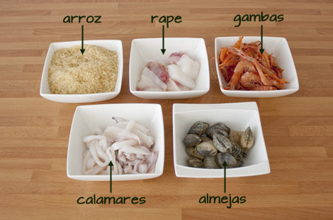 Ingredientes para hacer arroz caldoso con Thermomix