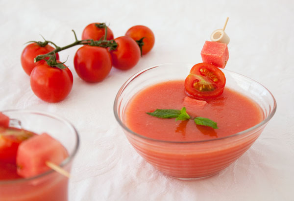 Gazpacho de sandía refrescante