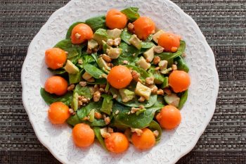 Ensalada de papaya y aguacate, receta fácil