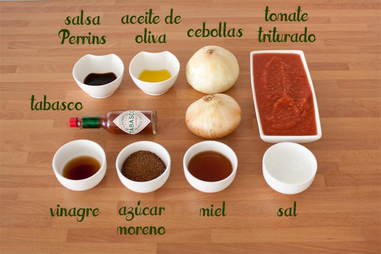 Ingredientes para hacer salsa barbacoa casera