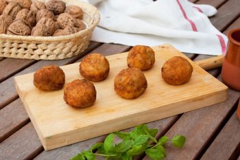 Receta para hacer croquetas de berenjena y queso azul