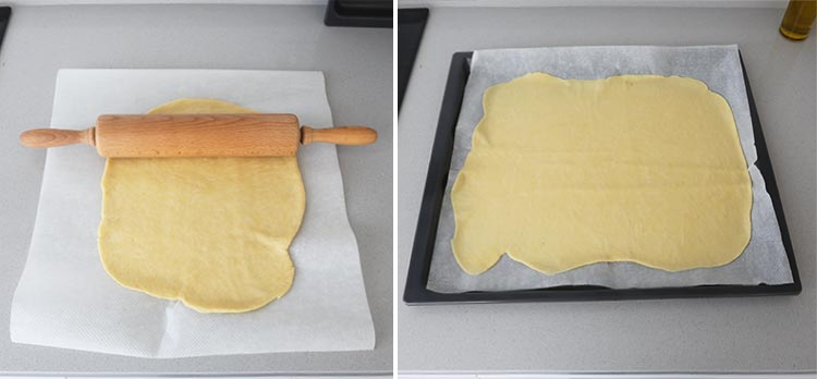 Extender la masa de la empanada