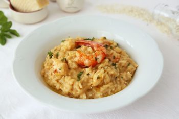 risotto de langostinos