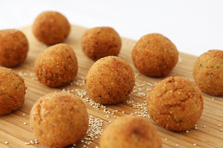 Croquetas crujientes de quinoa