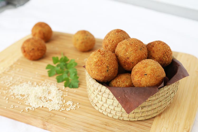 Croquetas de quinoa, calabacín y queso