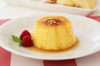 Flan de queso manchego