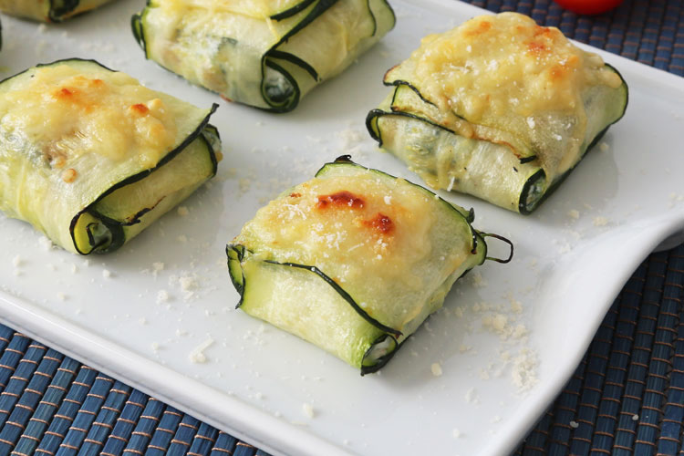 Raviolis de calabacín, ricotta y espinacas