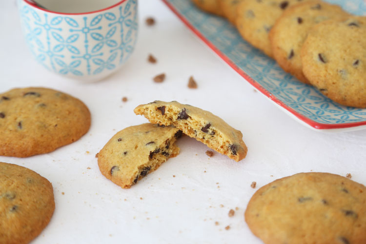 Así de crujientes quedan las cookies caseras