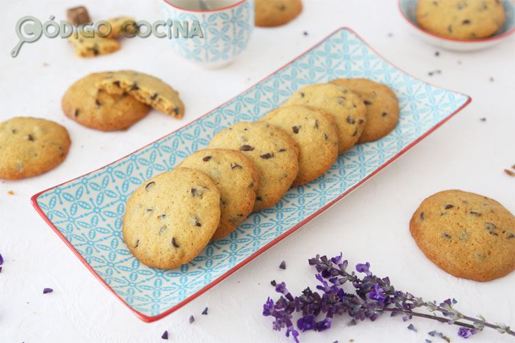 Cookies con gotas de chocolate