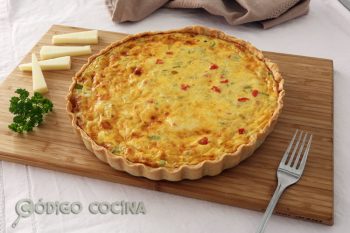 Quiche de verduras y queso