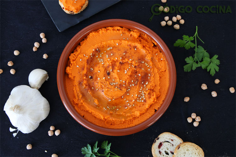 Hummus de pimiento del piquillo