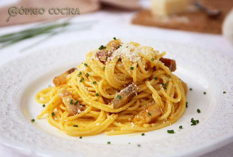 Pasta a la carbonara auténtica