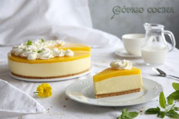 Cheesecake de mango sin horno