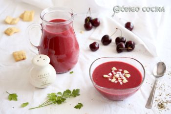 Receta de gazpacho de cereza
