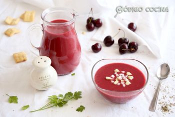 Receta de gazpacho de cereza