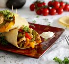 Fajitas de pollo y vegetales