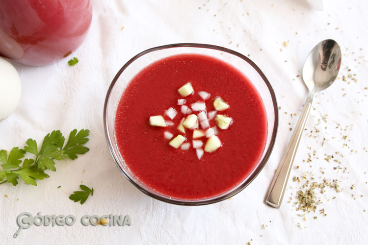 Gazpacho de cerezas