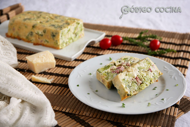 Receta de Pastel de brócoli y bacon