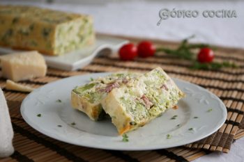 Pastel de brócoli y beicon