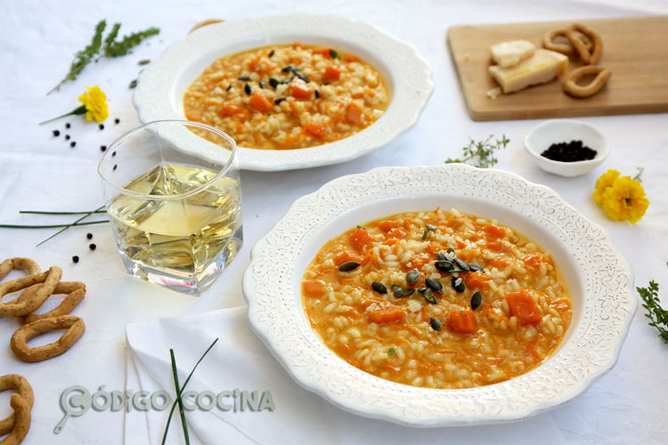 Risotto de calabaza fácil