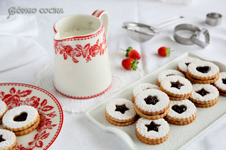 Galletas Linzer caseras, receta fácil