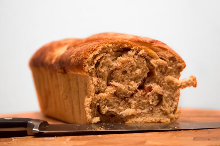 Pan de centeno con panificadora