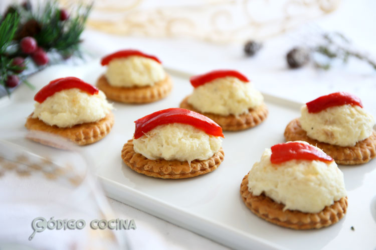 Aperitivo de brandada de bacalao fácil