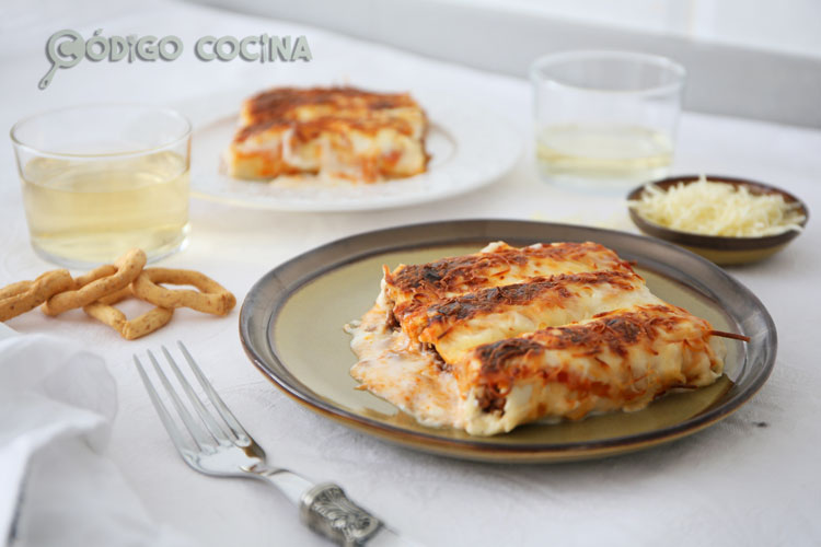 Canelones de carne