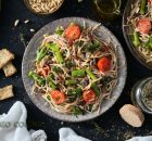 Pasta de espelta con verduras