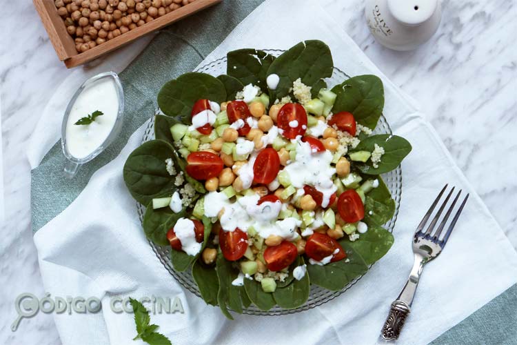 Ensalada de garbanzos y cuscús