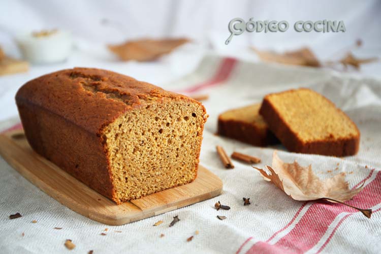 Bizcocho de calabaza con especias