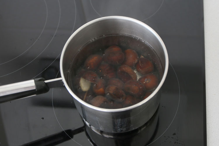 Cocer las castañas
