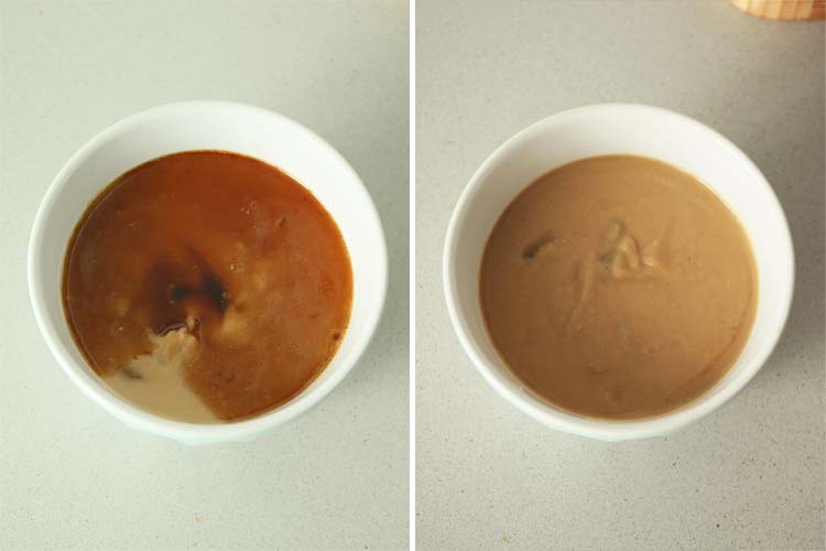 Salsa de castañas para carne