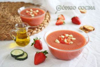 Gazpacho de fresa receta