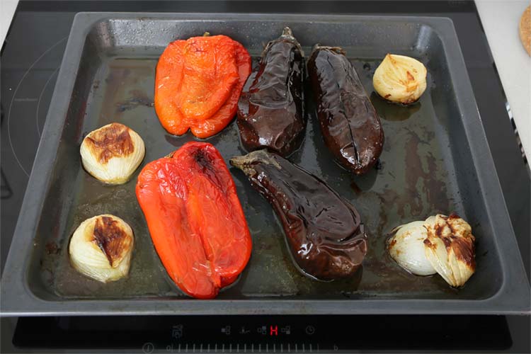 verduras asadas en el horno