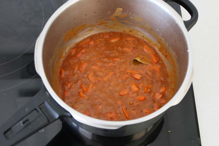 cocinar el fondo de la ternera estofada