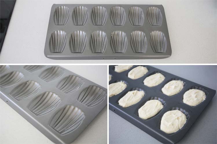 Molde para hacer madeleines francesas