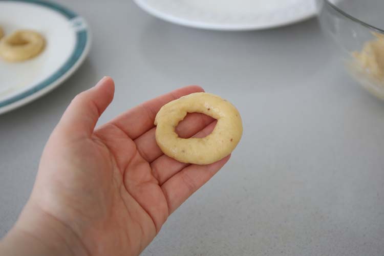 Dar forma a las rosquillas