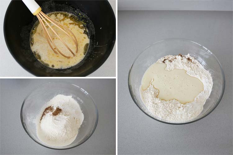 Mezclar los ingredientes para hacer las rosquillas
