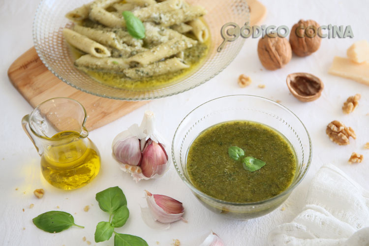 Receta de pesto de nueces