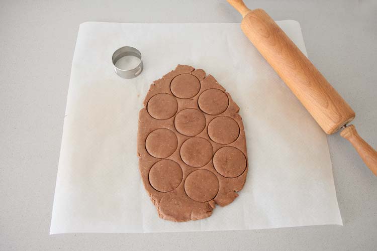 masa de polvorones de chocolate
