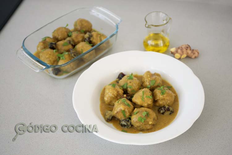 Albóndigas al curry, receta fácil