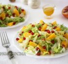 Ensalada de escarola, bacalao y naranja