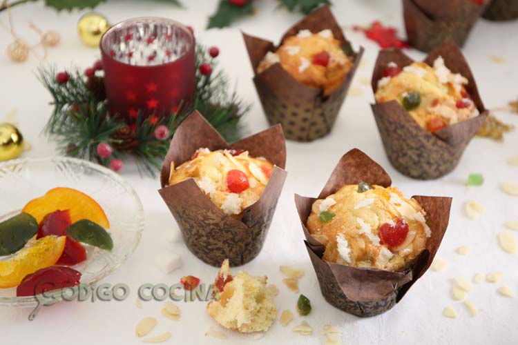 Muffins de Roscón de Reyes
